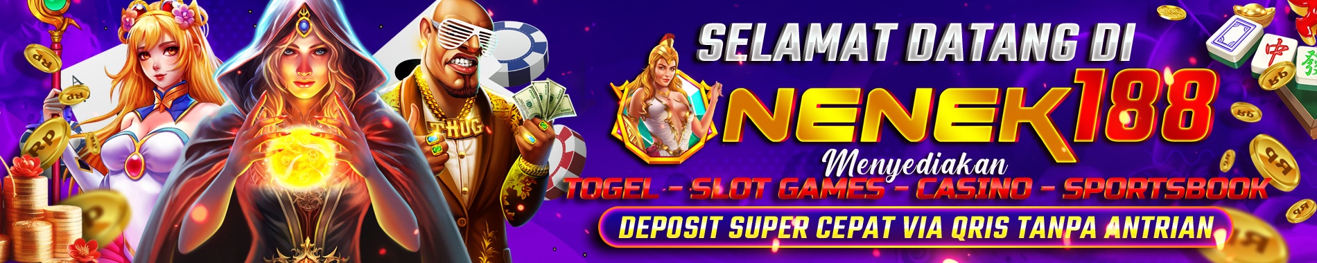 nenek188 menyediakan togel slot kasino sportsbook depo super cepat qris